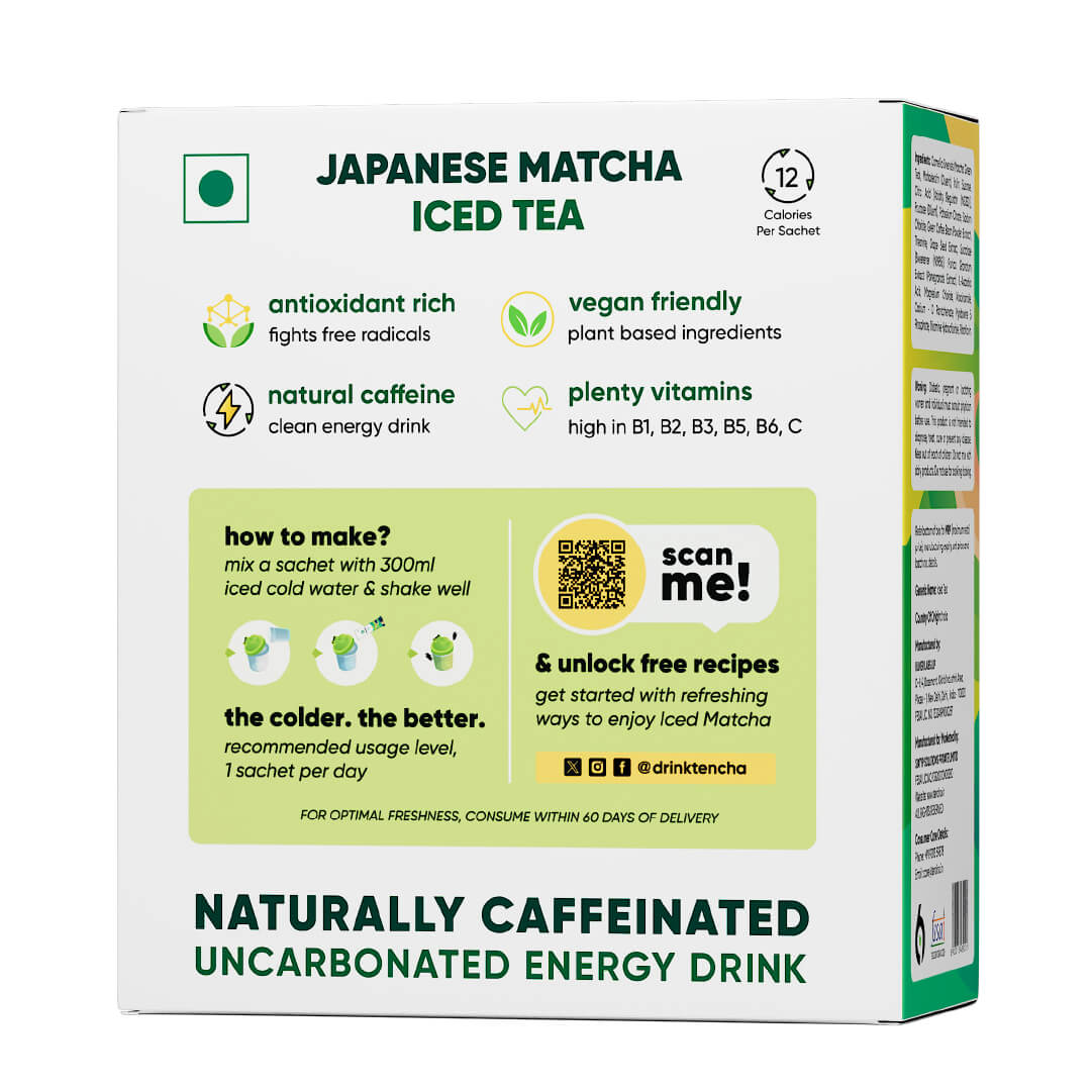 Iced Matcha Cold Blend | Better Green Tea For Energy & Focus