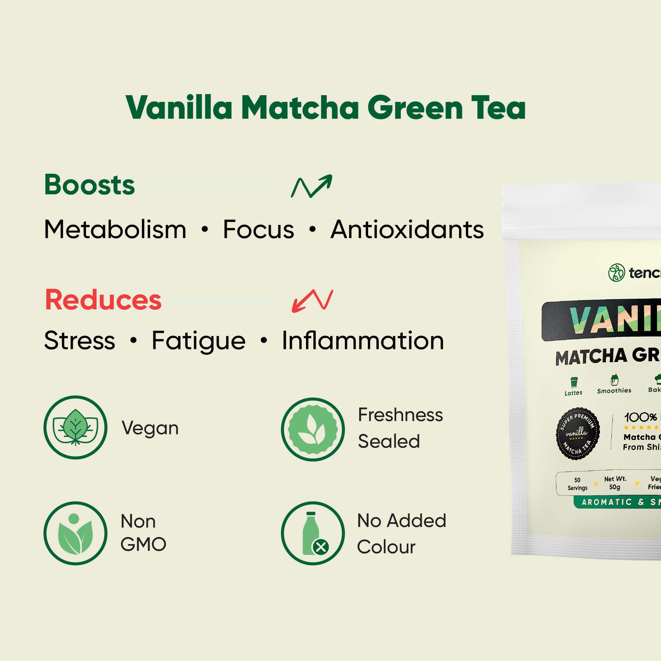 Vanilla Matcha | Japanese Green Tea Powder